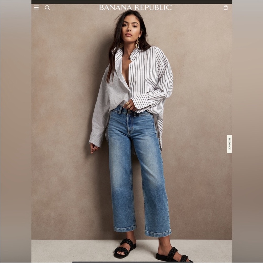 Banana Republic Wide Leg High Rise Denim NWT